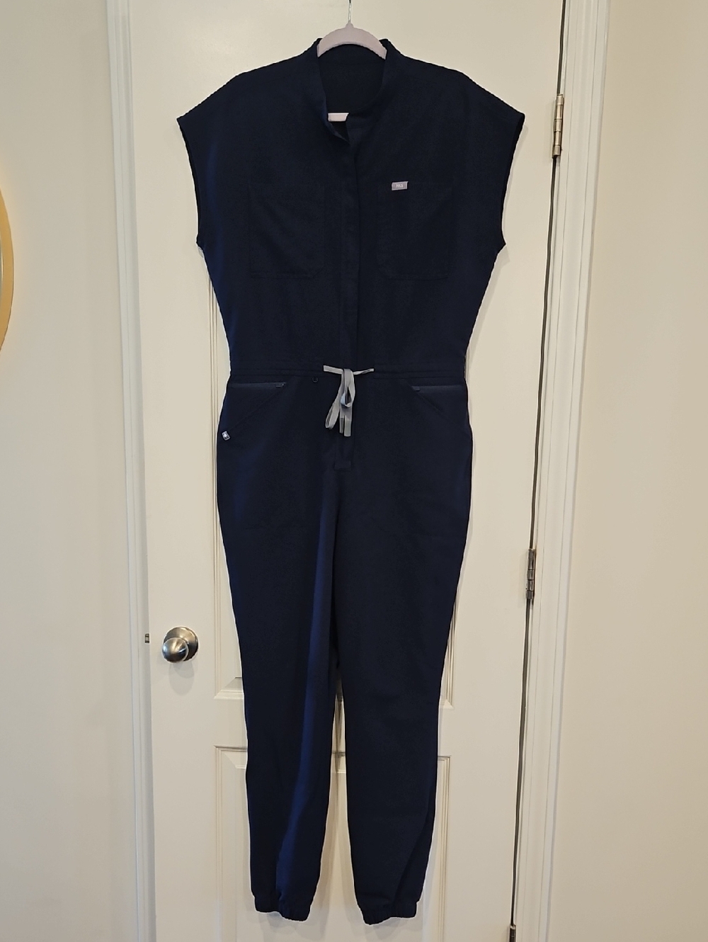 Figs Scrub Jumpsuit In Navy Size M